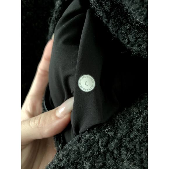 Wool Lululemon Full Zip Black Hooded Jacket Mens Size Large - Picture 5 of 7